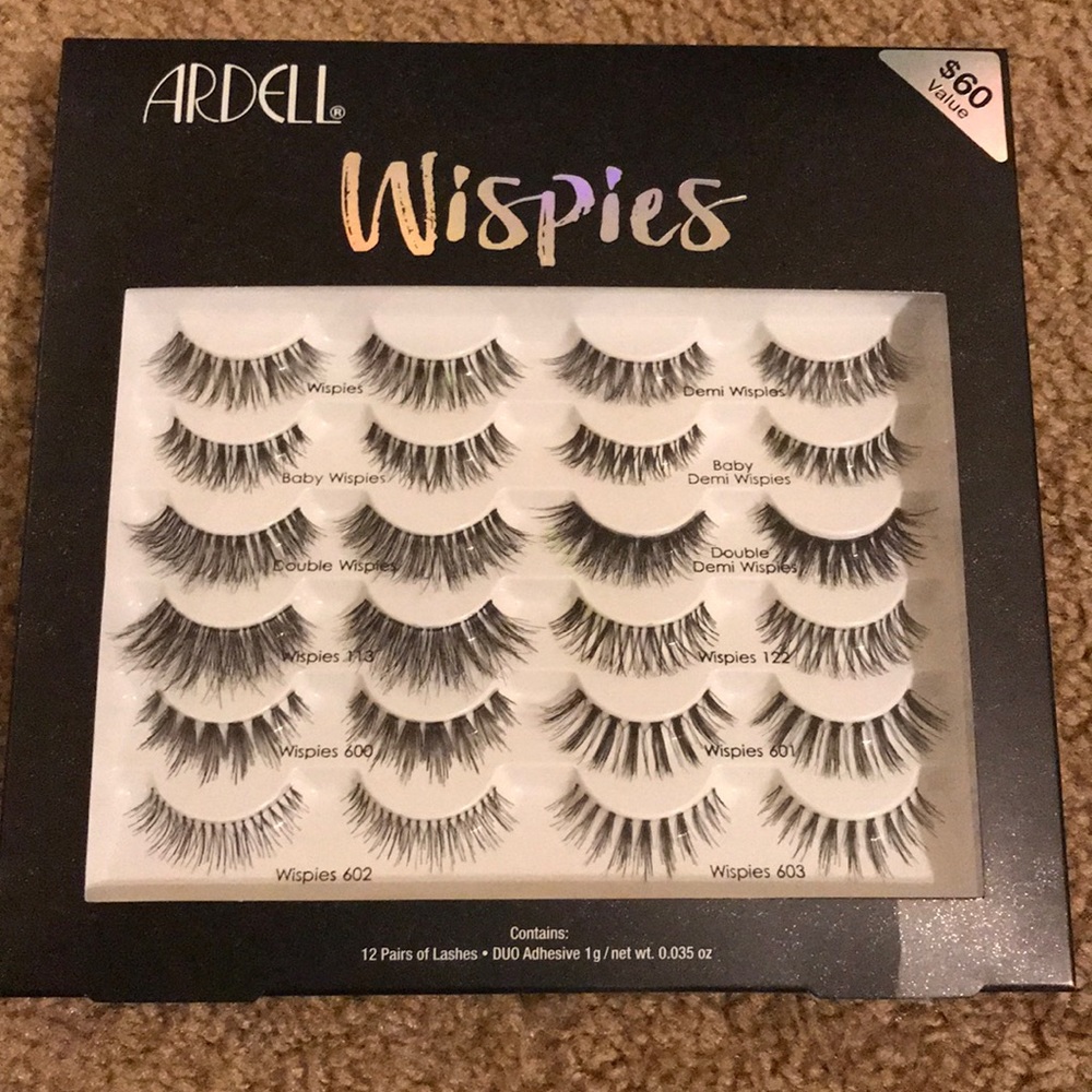 NEW Ardell wispies 12 pairs mix lashes ($60 value)